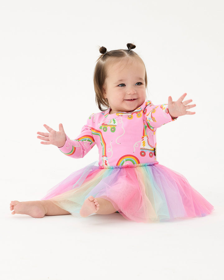 LET THE GOOD TIME ROLL CIRCUS FRILL BODYSUIT DRESS