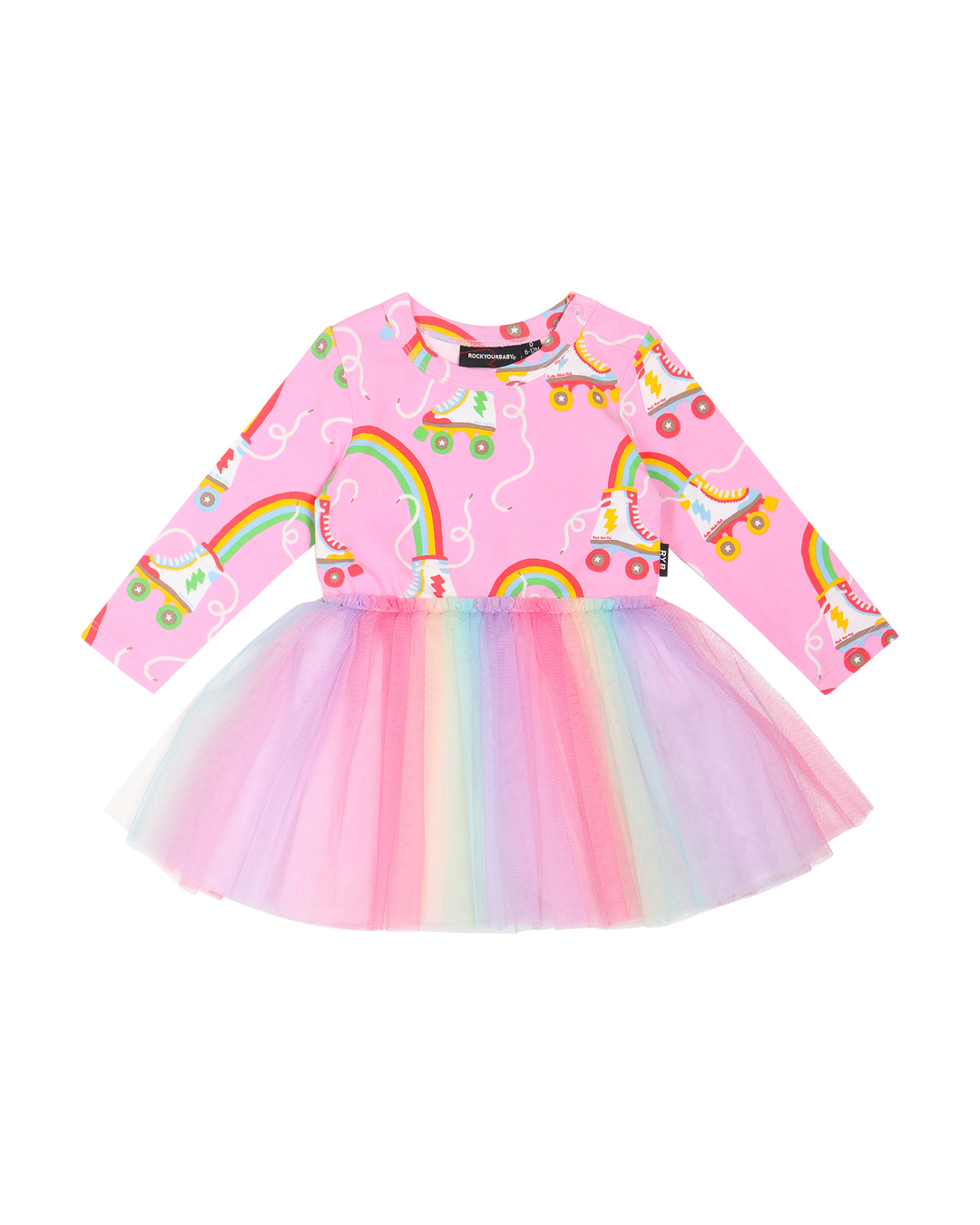 LET THE GOOD TIME ROLL CIRCUS FRILL BODYSUIT DRESS