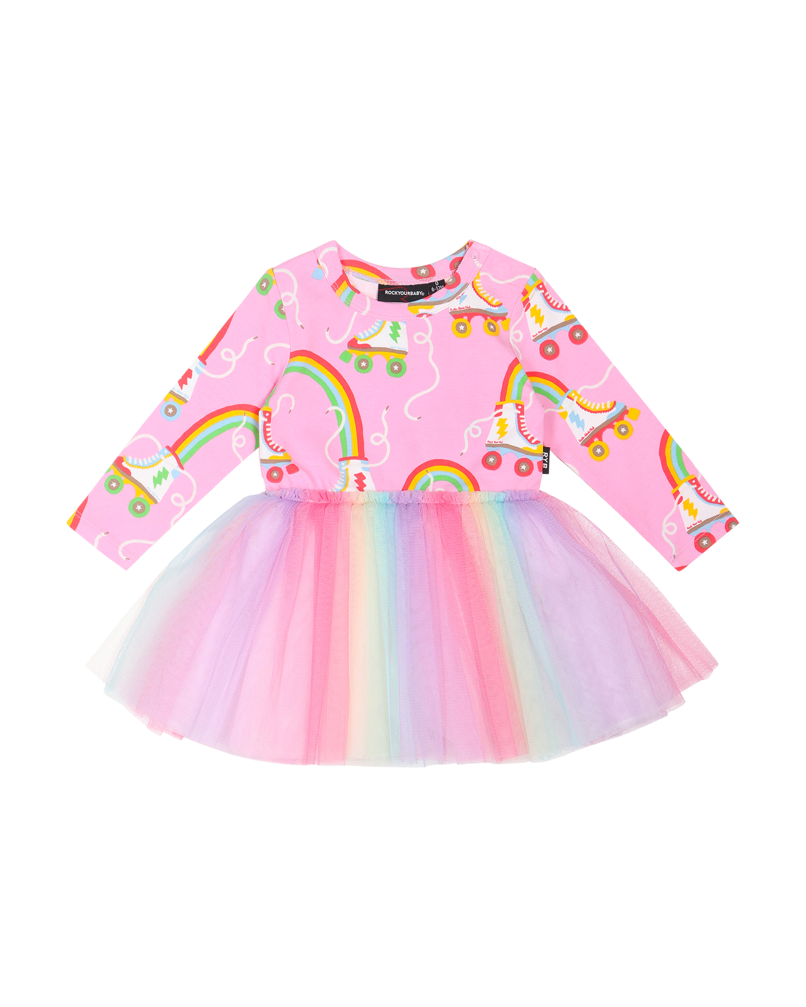 LET THE GOOD TIME ROLL CIRCUS FRILL BODYSUIT DRESS