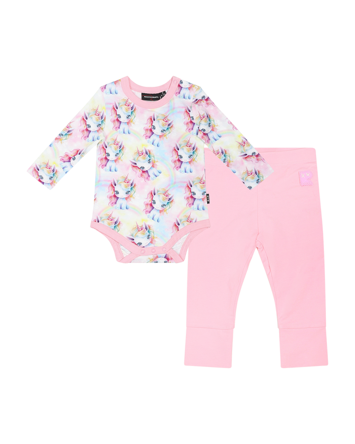 UNICORN PONY BODYSUIT &amp; LEGGING SET
