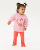DISCO FLARE BABY LEGGING IN RASPBERRY