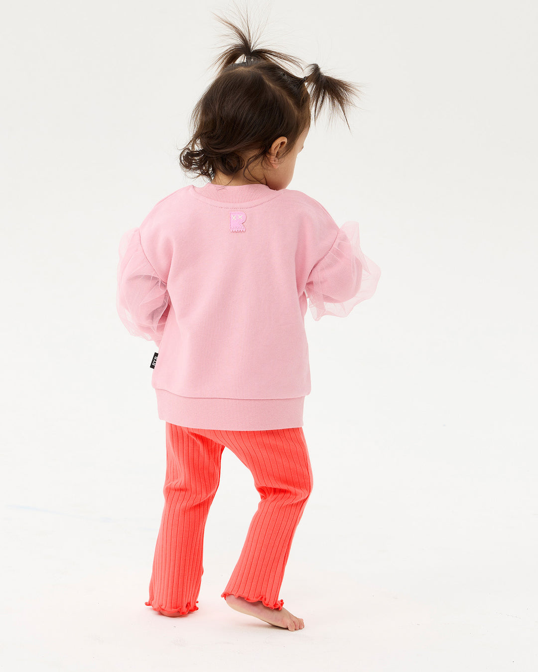 DISCO FLARE BABY LEGGING IN RASPBERRY