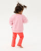 DISCO FLARE BABY LEGGING IN RASPBERRY