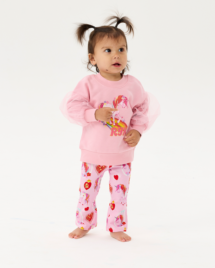 UNICORN HEARTS BABY FLARE LEGGING