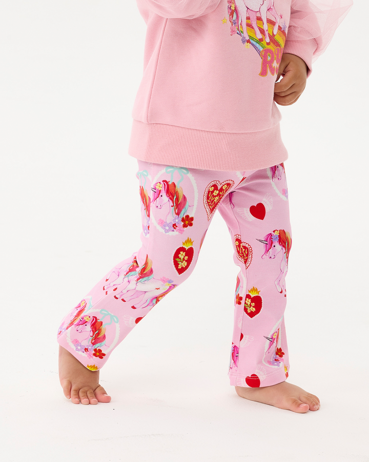 UNICORN HEARTS BABY FLARE LEGGING
