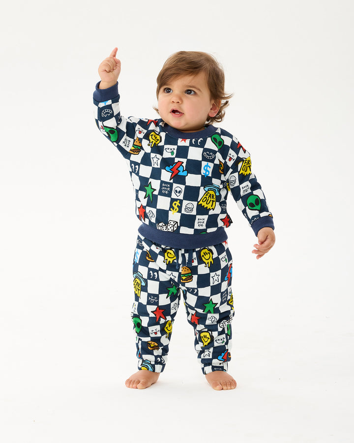 FAR OUT CHECK BABY ALEXANDER TRACK PANT