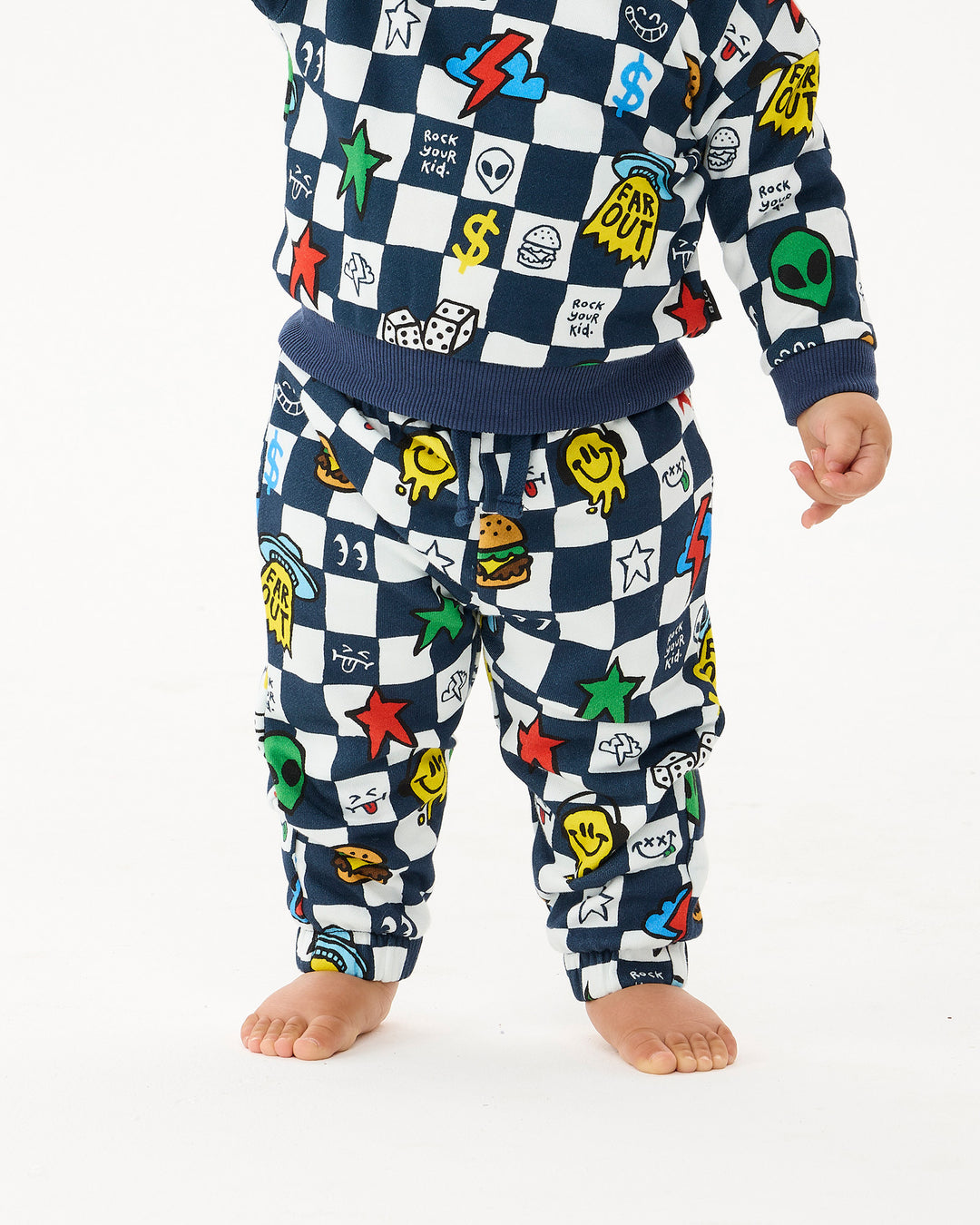 FAR OUT CHECK BABY ALEXANDER TRACK PANT