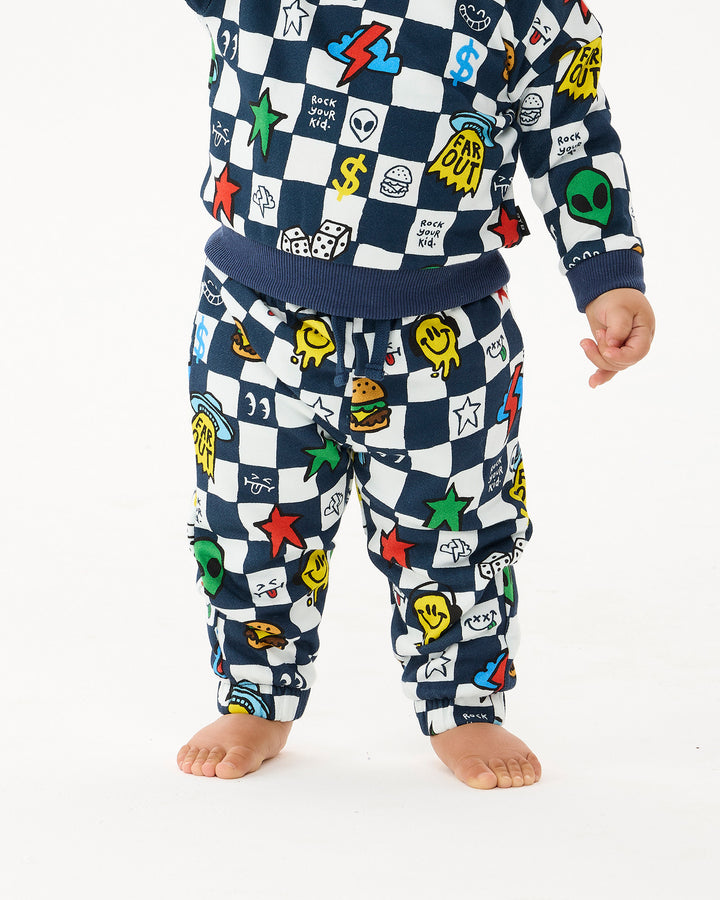 FAR OUT CHECK BABY ALEXANDER TRACK PANT