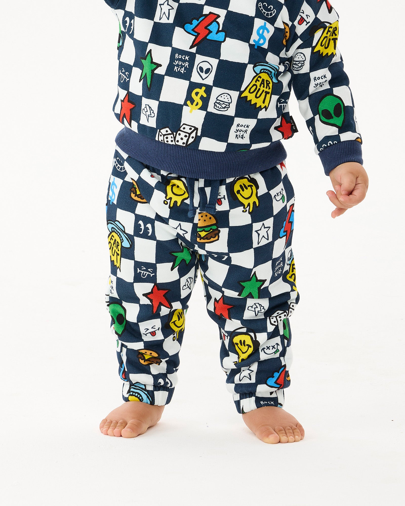 FAR OUT CHECK BABY ALEXANDER TRACK PANT