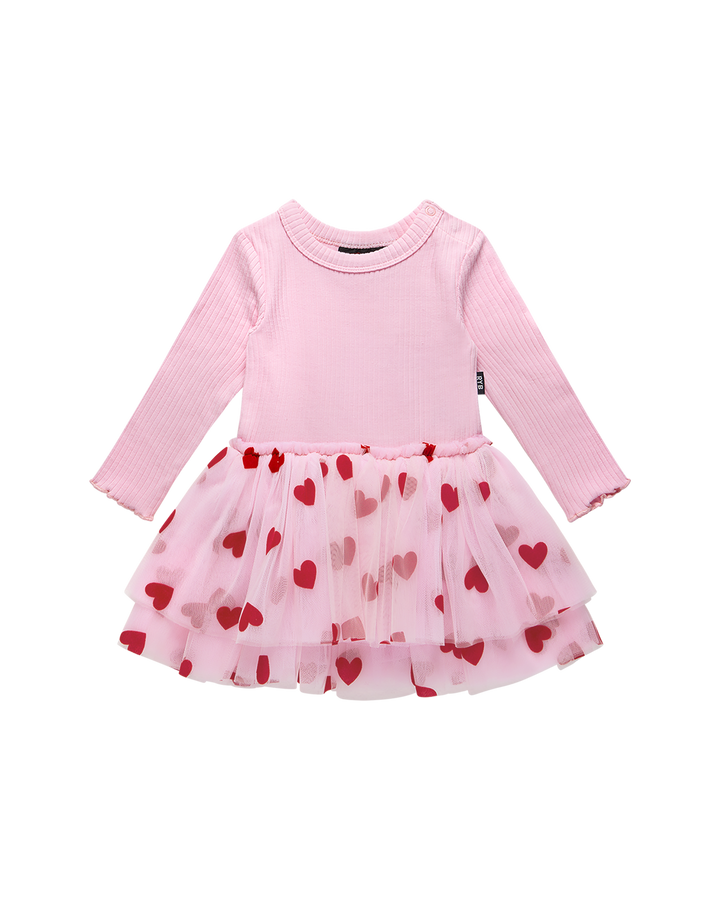 BE MINE BABY LONG SLEEVE VALENTINE DRESS