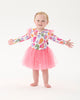 RAINBOW LEOPARD CIRCUS FRILL BODYSUIT DRESS