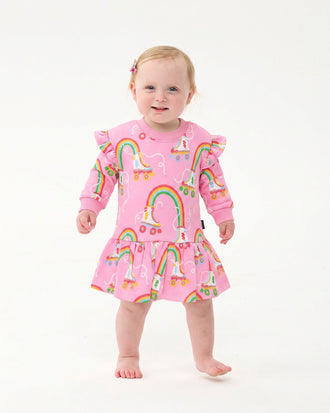 LET THE GOOD TIME ROLL BABY JESSICA FRILL DRESS