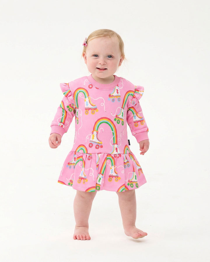 LET THE GOOD TIME ROLL BABY JESSICA FRILL DRESS
