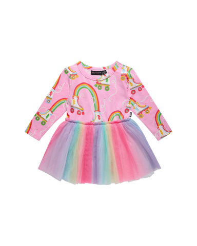 LET THE GOOD TIME ROLL CIRCUS FRILL BODYSUIT DRESS