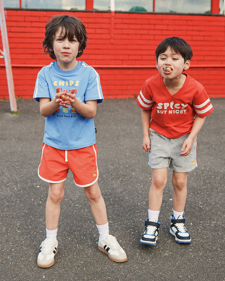 RETRO JOGGER SHORT IN FIERY RED