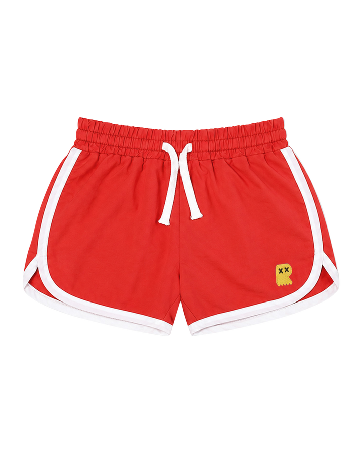 RETRO JOGGER SHORT IN FIERY RED