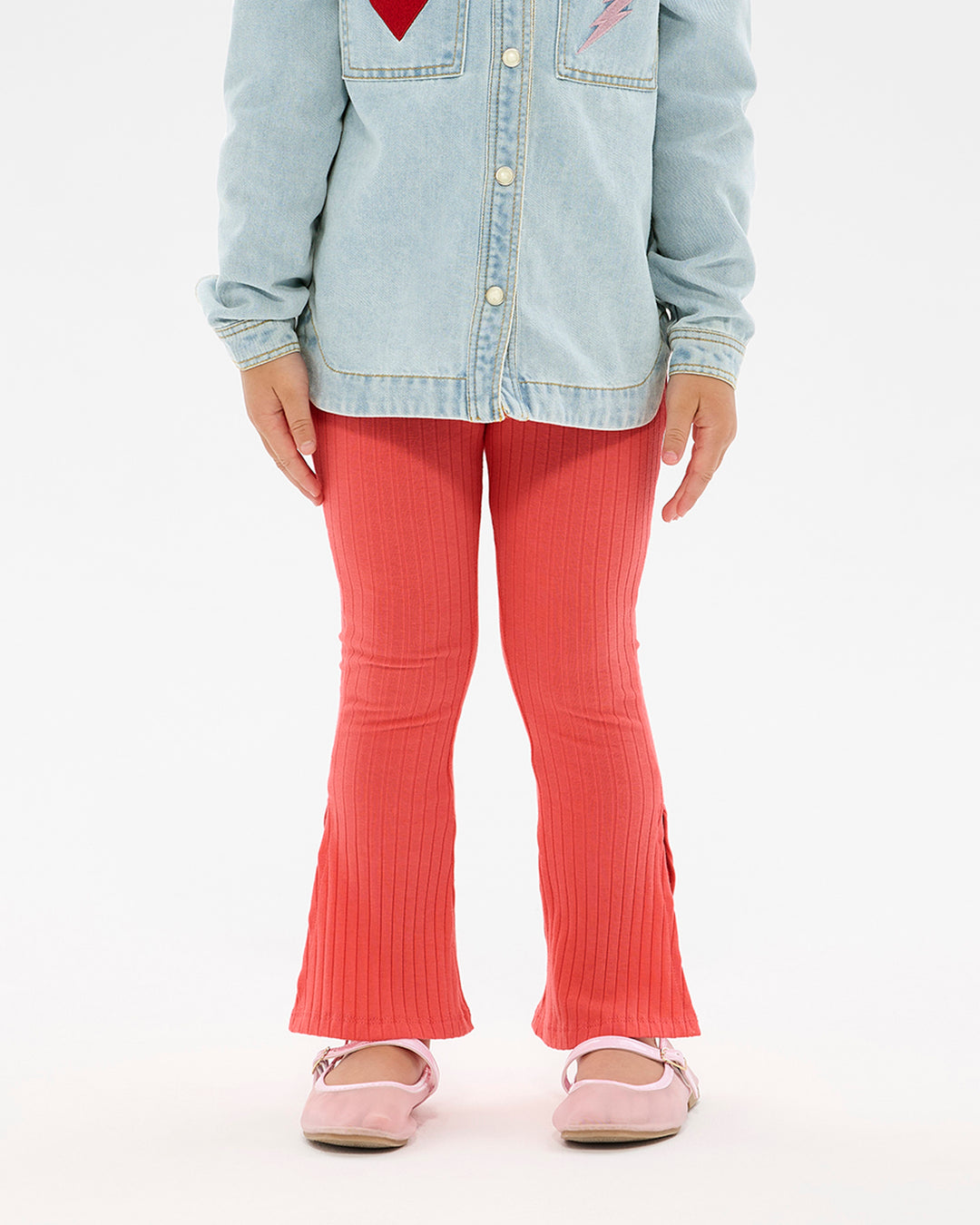 DISCO FLARE LEGGING IN RASPBERRY