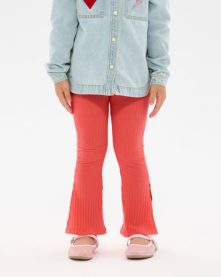 DISCO FLARE LEGGING IN RASPBERRY