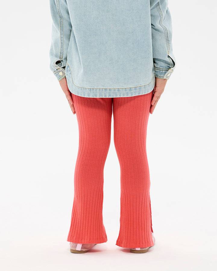DISCO FLARE LEGGING IN RASPBERRY