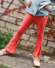 DISCO FLARE LEGGING IN RASPBERRY