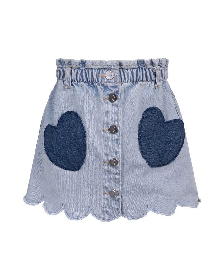 WILD AT HEART WILLOW DENIM SKIRT