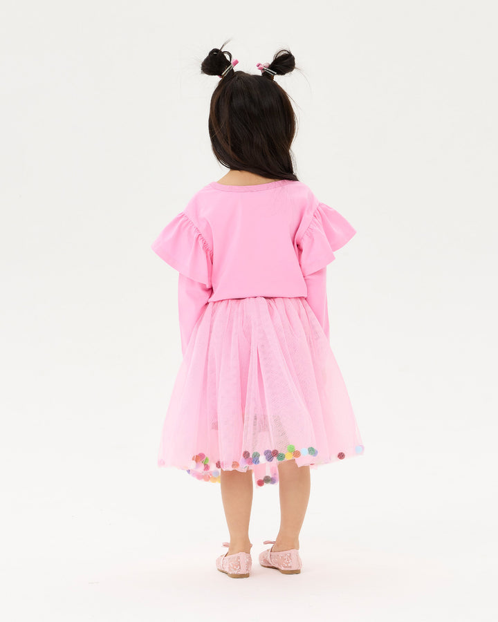 BUBBLY SKIRT IN STRAWBERRY PINK