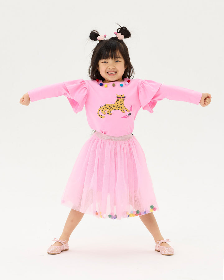BUBBLY SKIRT IN STRAWBERRY PINK