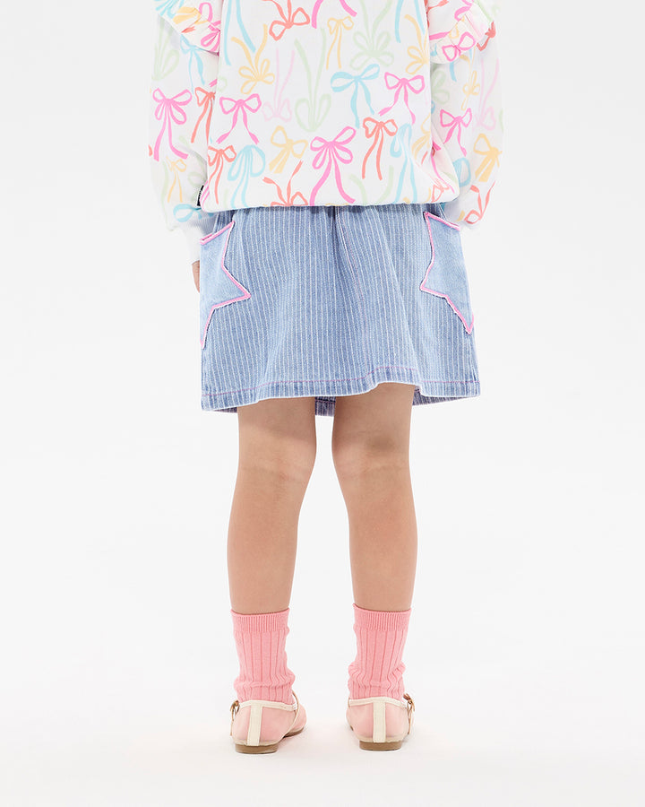 GIDDY UP STARS DENIM MAE SKIRT