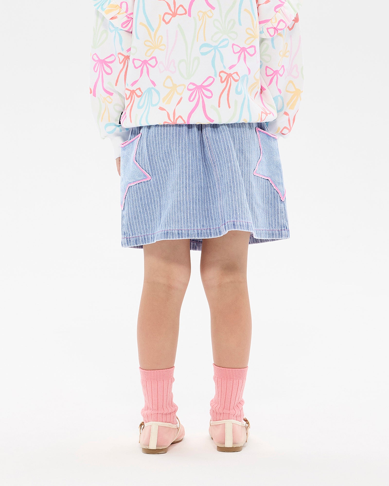 GIDDY UP STARS DENIM MAE SKIRT