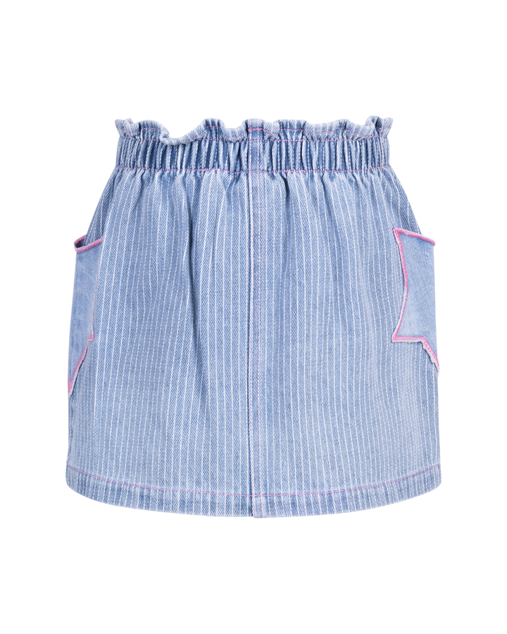 GIDDY UP STARS DENIM MAE SKIRT