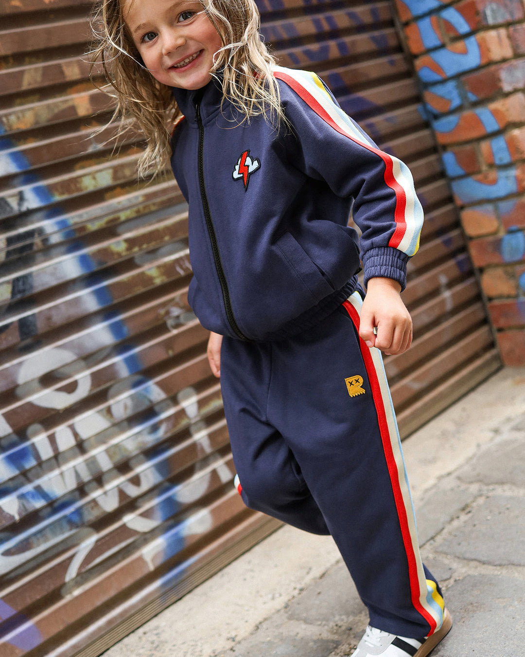 FUELLED BY THUNDER VINNIE WIDE LEG TRACK PANT