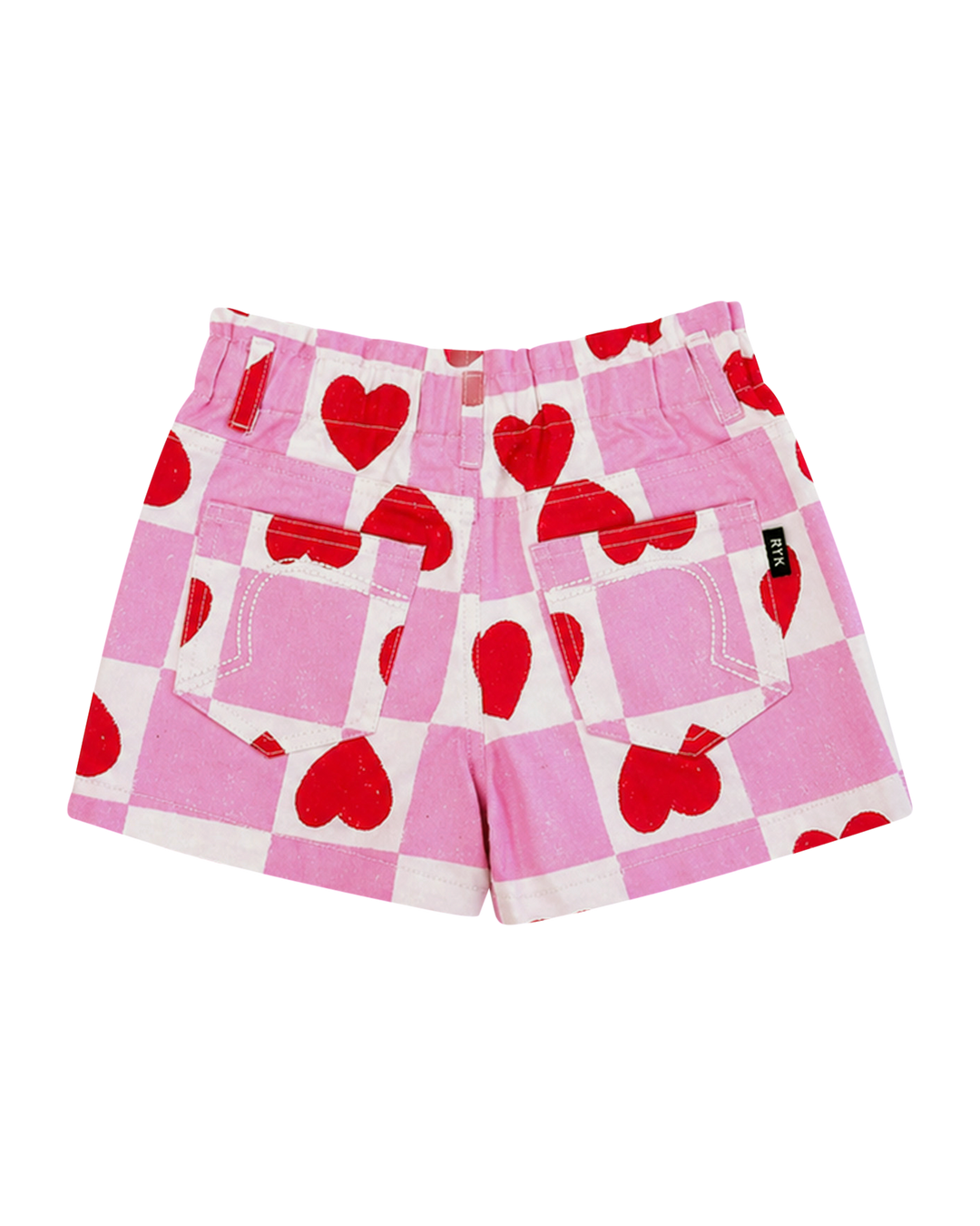 LUCY SHORT IN HEART GINGHAM