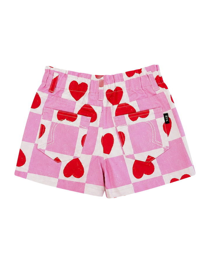 LUCY SHORT IN HEART GINGHAM