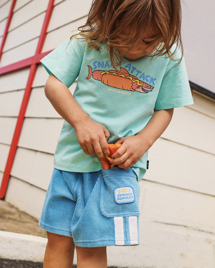 CARSON CARGO SHORT IN COASTAL BLUE