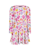 RAINBOW LEOPARD LONG SLEEVE POLLY DRESS