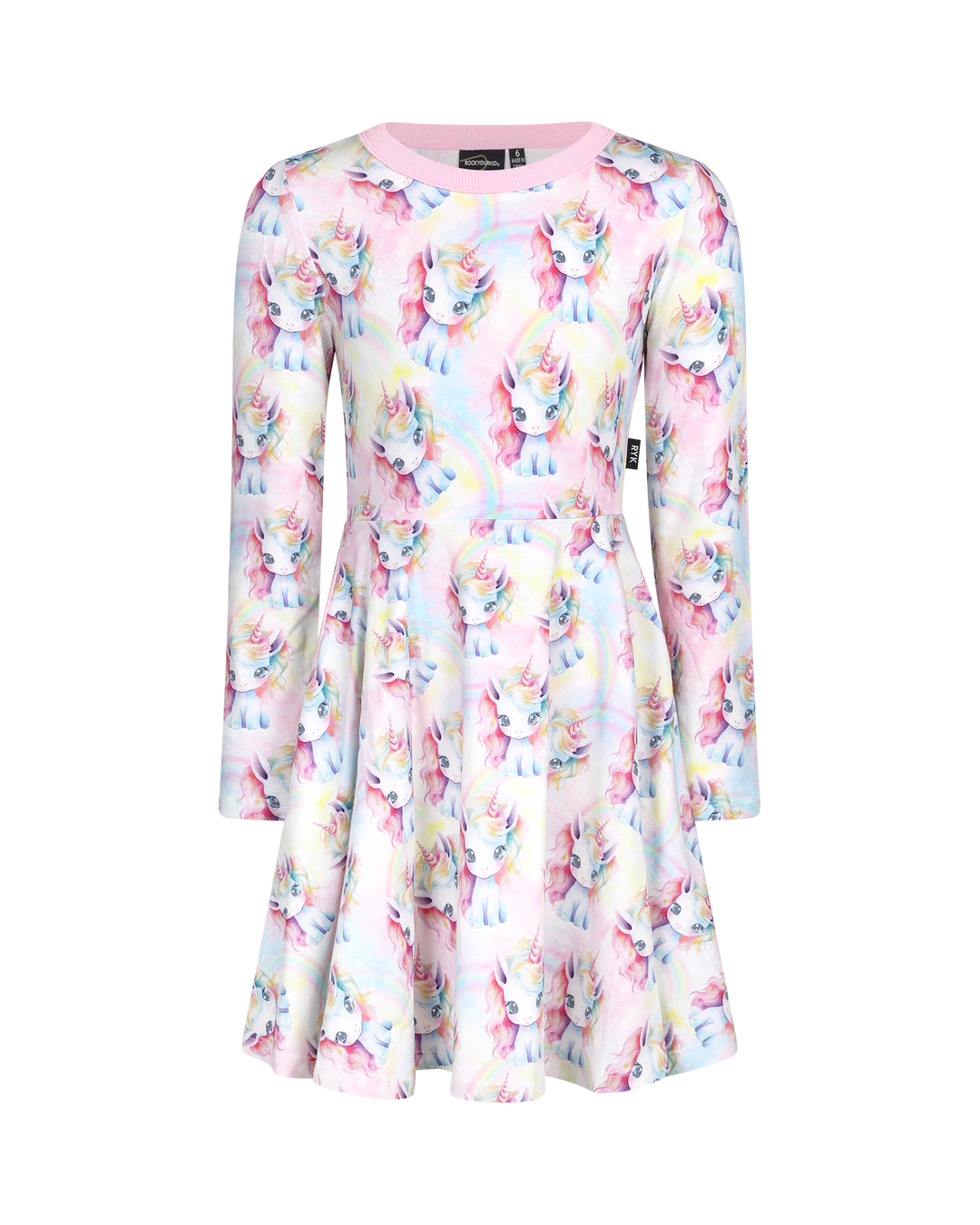 UNICORN PONY LONG SLEEVE POLLY DRESS | Rock Your Baby