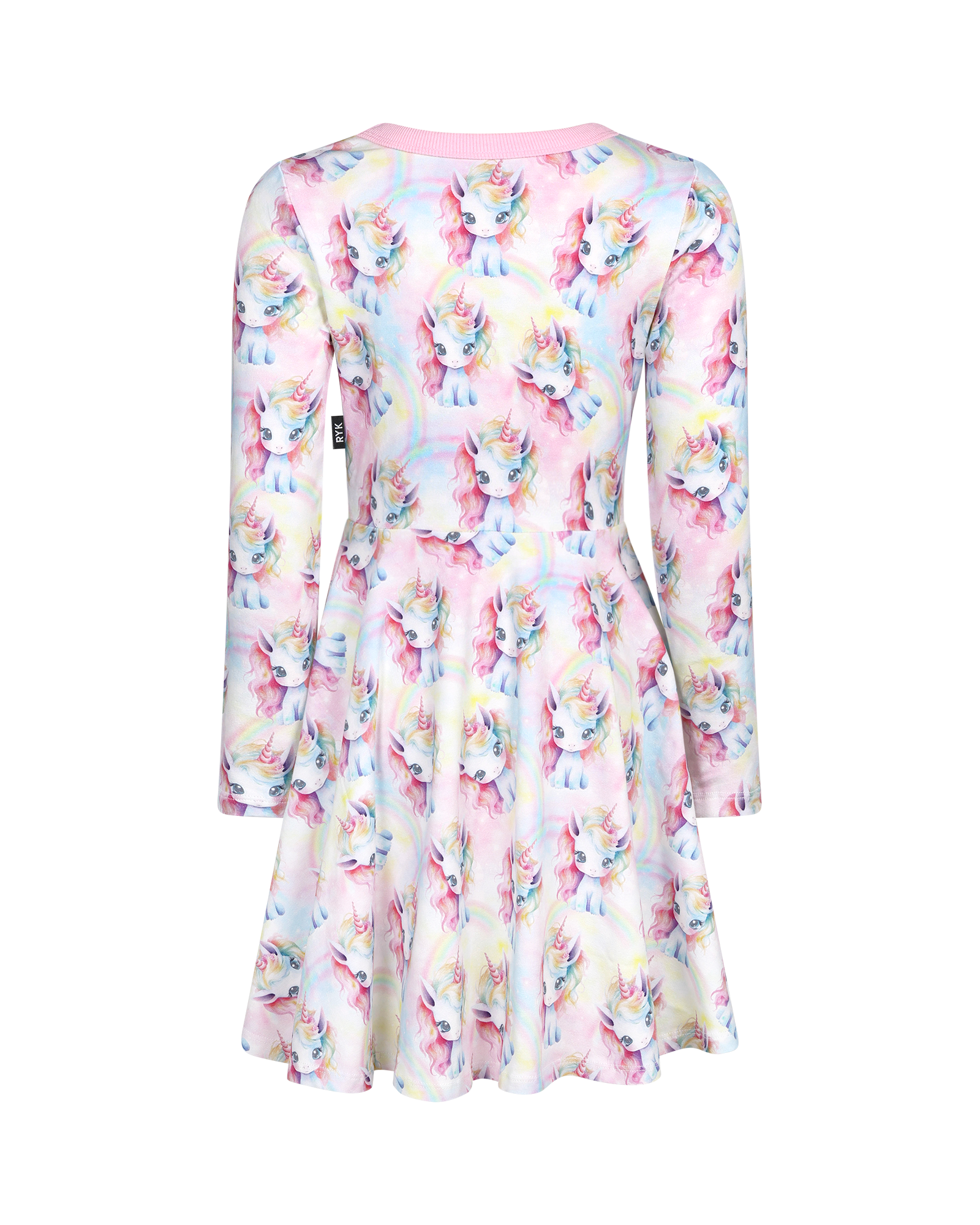 UNICORN PONY LONG SLEEVE POLLY DRESS