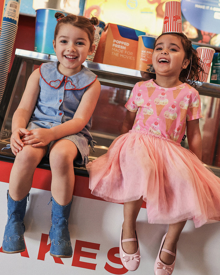 CIRCUS DRESS IN ICE CREAM