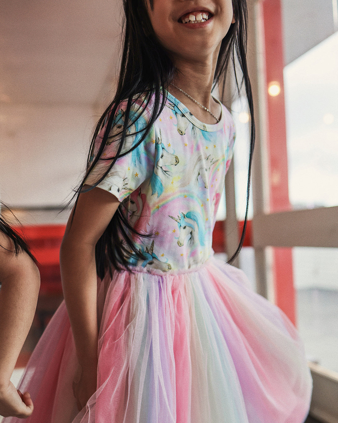 CIRCUS DRESS IN RAINBOW
