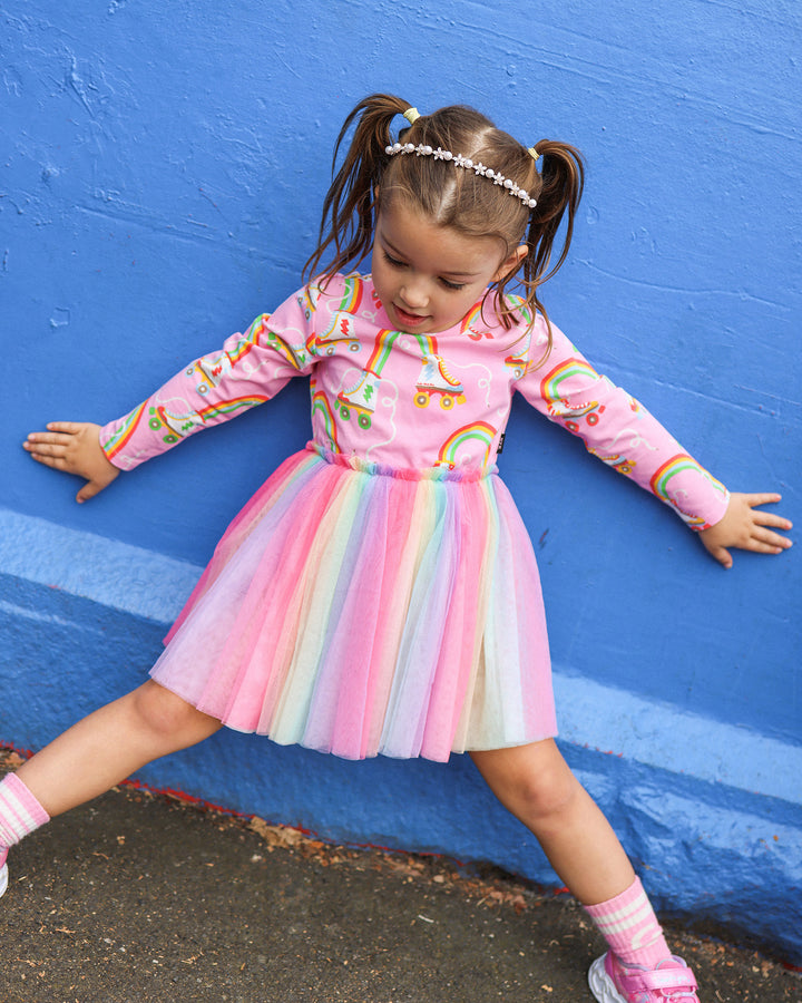 LET THE GOOD TIMES ROLL LONG SLEEVE CIRCUS DRESS