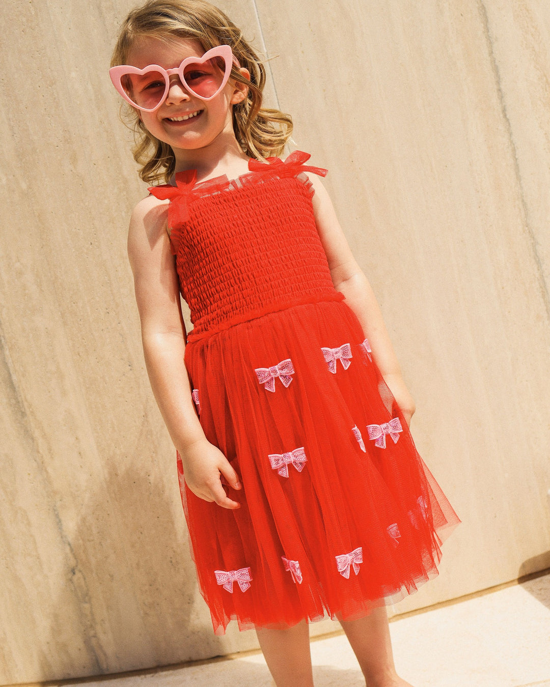 WISHES DRESS IN HOLIDAY RED