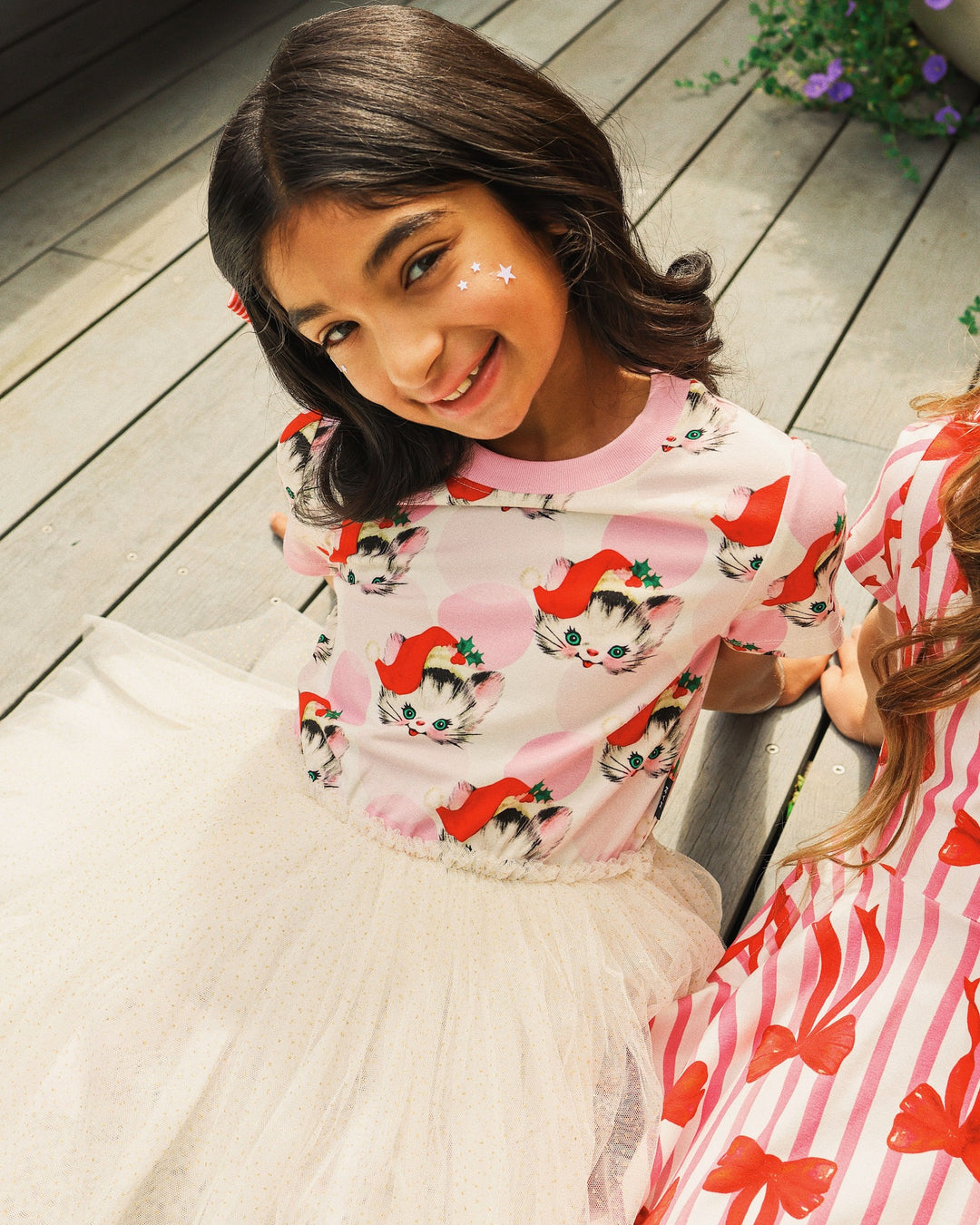DANCE DRESS IN CREAM PINK