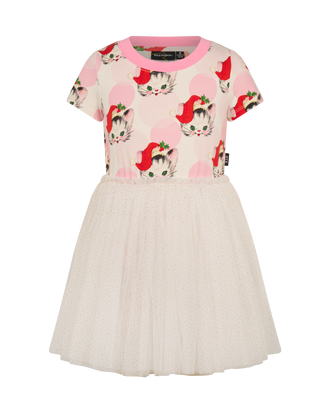 DANCE DRESS IN CREAM PINK