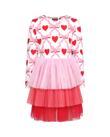 WILD AT HEART LONG SLEEVE CIRCUS TIERED DRESS