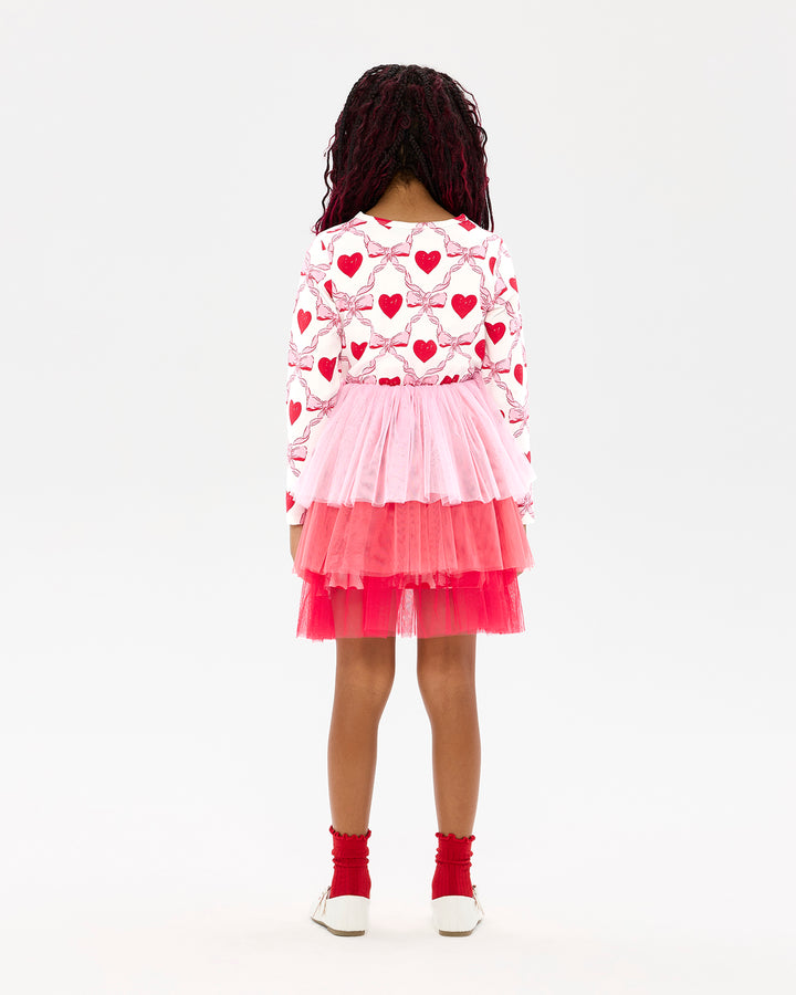 WILD AT HEART LONG SLEEVE CIRCUS TIERED DRESS