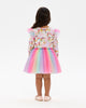 UNICORN PONY COLOUR POP LONG SLEEVE CIRCUS FRILL DRESS