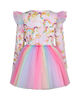 UNICORN PONY COLOUR POP LONG SLEEVE CIRCUS FRILL DRESS