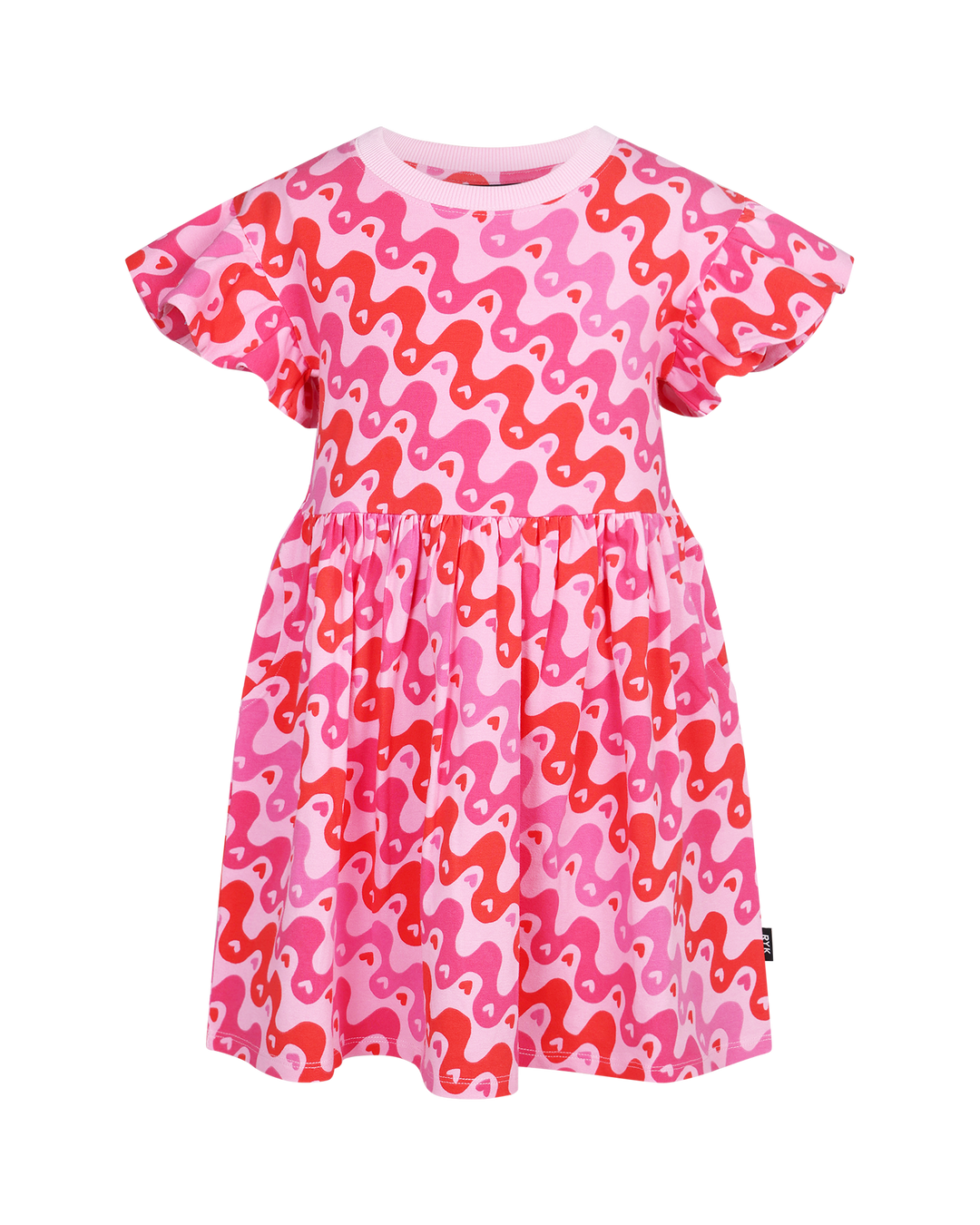 HEART BEAT FLUTTER DRESS