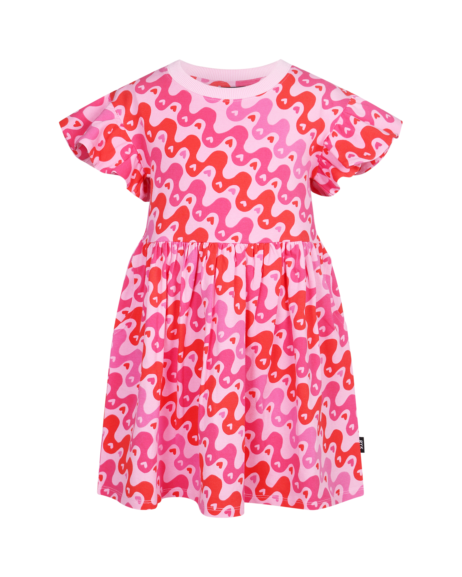 HEART BEAT FLUTTER DRESS