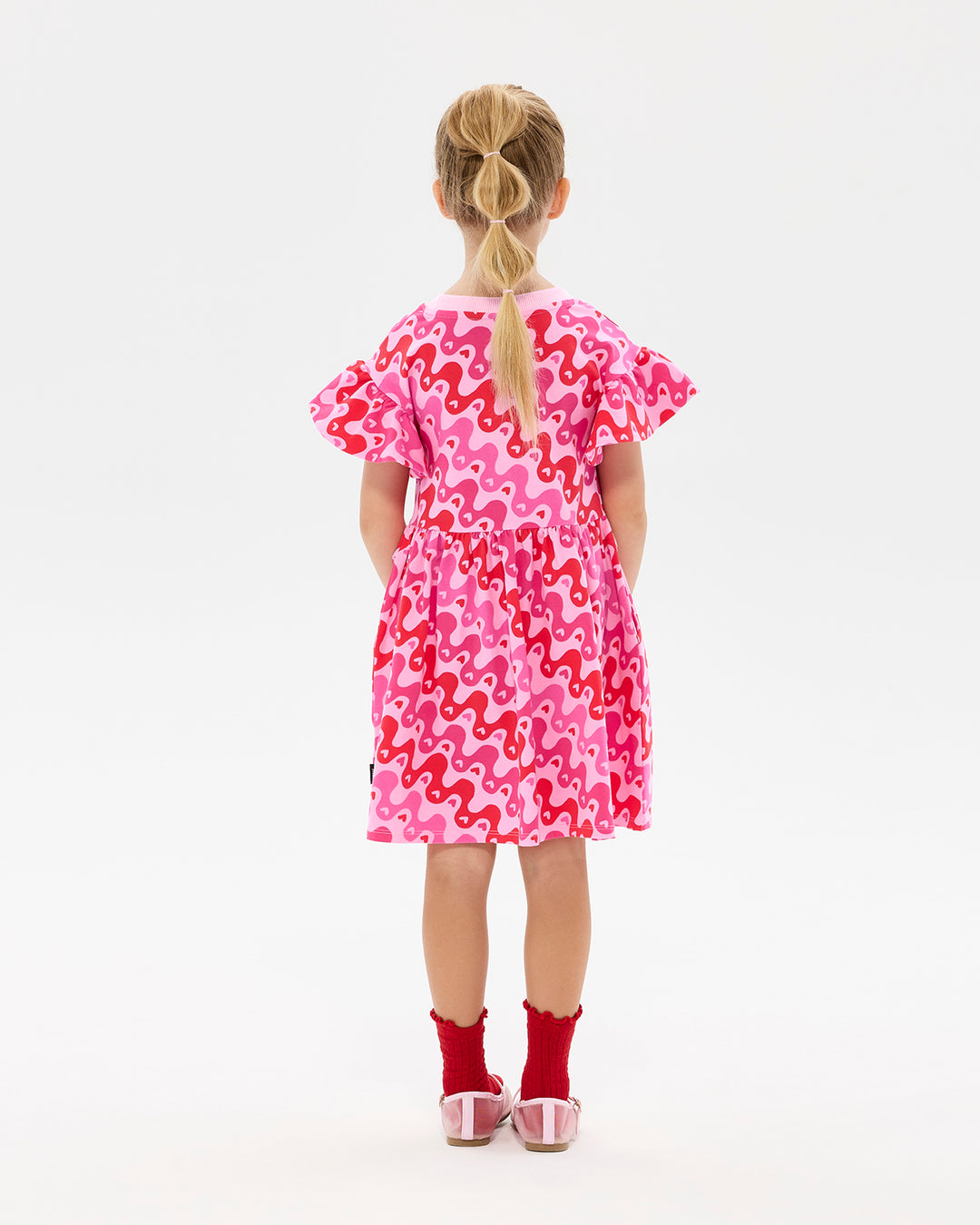 HEART BEAT FLUTTER DRESS
